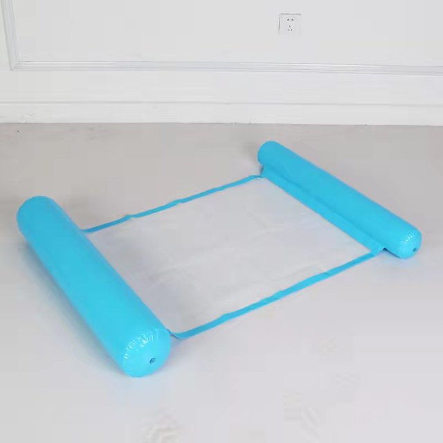 Hamaca flotante multiusos, flotador inflable para piscina, hamaca flotante reclinable 4 en 1, hamaca de agua, hamaca flotante plegable multiusos, flotador ultraligero portátil (azul) ER