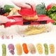 thumbnail image 3 of Inteprter Juego de rebanadoras de mandolina multifuncional, herramienta de cocina Manual, rallador, cuchillas intercambiables convenientes Cocina y Comedor Inteprter HA014578-00, 3 of 6