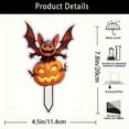 thumbnail image 3 of 2D Flat Halloween Garden Stakes, Small Witch and Pumpkin Man Yard Decor, Outdoor Lawn Decoration for Halloween Festival - D, 3 of 4