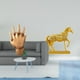 thumbnail image 2 of Figura escultórica de manos entrelazadas y caballo, estatua de resina de manos y animales para amantes, decoración para el hogar, dormitorio, estante,, 2 of 8