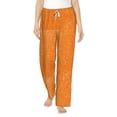 thumbnail image 2 of Kdxio Women's Comfy Stretch Orange Glitter2Print Drawstring Pajama Pants-Medium, 2 of 9