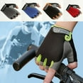 thumbnail image 4 of Breathable Gloves Fitness Climbing Cycling Gym Hiking Outdoor Racing Riding Roller Skating Sports Durable Useful Black Green L, 4 of 9