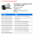 thumbnail image 2 of A/C Compressor - Compatible with 2001 - 2007 Kenworth W900 2002 2003 2004 2005 2006, 2 of 2