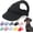 Black, variant on Dog Canvas Baseball Cap, Adjustable Sun Protection Peaked Cap with Ear Holes for Small Medium Dogs, Outdoor Summer Beach Pet Hat (Yellow, Small)