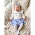 thumbnail image 4 of Toddler Girl Winter Fall Outfit Flower Sweatshirt Layered Skirt Headband, 4 of 9