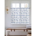 thumbnail image 6 of Kitchen Curtains 54 Inches length, Purple Blue Bow Ribbon Window Treatment Curtain Drapes, Vintage Modern Art Bowknot Decorative Window Curtains for Bedroom Cafe, 52"x54", 2 Panels, 6 of 7