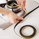 thumbnail image 3 of Kenally Tira de sellado, cinta autoadhesiva impermeable, lavabo para baño, fregadero, estufa, borde de hendidura, adhesivo de calafateo, Artesanía, 3 of 6