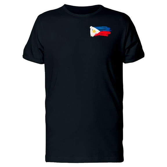 Grunge Pocket Philippines Flag T-Shirt Men -Image by Shutterstock, Male XX-Large