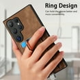 thumbnail image 6 of Allytech for Samsung Galaxy S24 Ultra 2 in 1 Detachable Wallet Case, Retro PU Leather Ring Kickstand Card Slots Case for Women Men, Strong Magnetic Shockproof Anti-Scratch Slim Case - Brown, 6 of 11