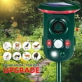 G·PEH Solar Animal Repeller Outdoor, 360°Ultrasonic Animal Repeller