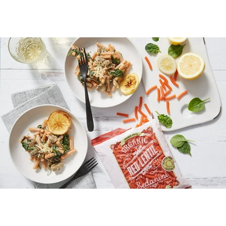 Pack of 3 - TJs Organic Red Lentil Sedanini 12 Oz