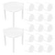 thumbnail image 4 of 200 trípodes de plástico para pizza, protector de caja, soporte de tapa, protector de pizza, apilable, para restaurante, 4 of 7