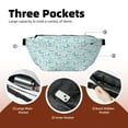 thumbnail image 2 of Sigee Rabbit And Dragonfly for Multi-functional Belt Bag for Men and Women With Adjustable Strap For Travel Running Hiking, 2 of 8