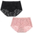 thumbnail image 1 of 2 piezas de ropa interior Sexy para mujer, bragas de encaje, bragas de cintura alta para mujer, 1 of 5