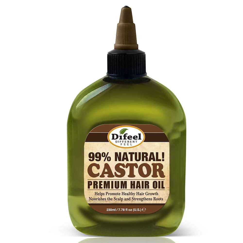 Difeel Premium 99% Natural Castor Hair Oil 8 oz
