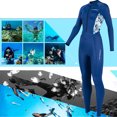 thumbnail image 3 of Traje Neopreno Cuerpo Unisex Buceo Snorkel Surf Traje Baño (Azul Oscuro XL), 3 of 9