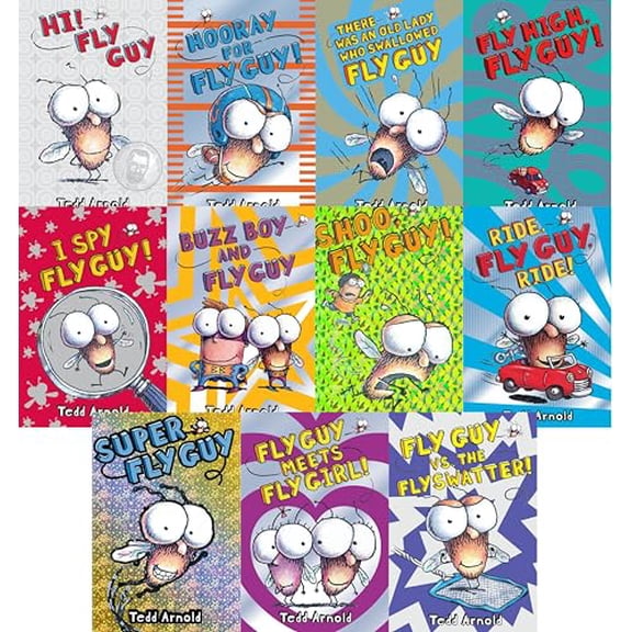 Pre-Owned Fly Guy Complete Collection Series Set Books 1-11 (#1 Hi! Fly Guy, #2 Super Fly Guy, #3 Shoo, Fly Guy!, #4 There Was an Old Lady Who Swallowed a Fly Guy, #5 Fly High, Fly Guy!, #6 Hooray For Fly G...