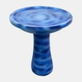thumbnail image 4 of 23.6" Tall Outdoor Concrete Pedestal Birdbath - Blue Bird Bath for Patio and Garden Decor, 4 of 6