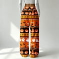 thumbnail image 4 of Womens Flannel Pajama Pants Plush Fuzzy Pajama Pants Soft Warm Cozy Pj Bottoms Drawstring Wide Leg Sleep Pajama Bottoms Halloween Pajama, 4 of 6