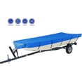 thumbnail image 6 of PET-U Boat Cover Heavy Duty Trailerable Marine Grade Polyester Replacement for Jon Boat Cover 14FT Length Beam Width to 70 Inch, 6 of 7