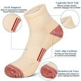 thumbnail image 2 of Loritta Womens Ankle Socks, Athletic Running Sports Cushioned Breathable Socks 6 Pairs, Size 6-8, 2 of 6
