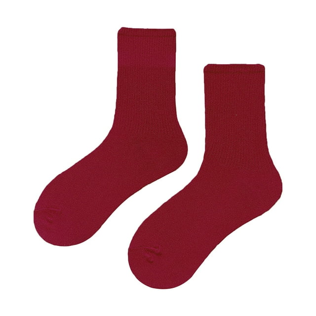 Harpily Women's Solid Color Medium Tube Socks Light and Thin Spring and Summer Candy Colored Multi Colored Four Season Soft Socks