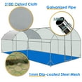 thumbnail image 3 of GETYES Poultry Run Hen Coop with Galvanized Steel Frame and Water-Resistant 210D Oxford Tarp, 3 of 9