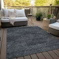thumbnail image 6 of Addison Rugs Chantille Indoor/Outdoor Transitional Geometric Charcoal Washable Rectangle Rug, 3' x 5', 6 of 6