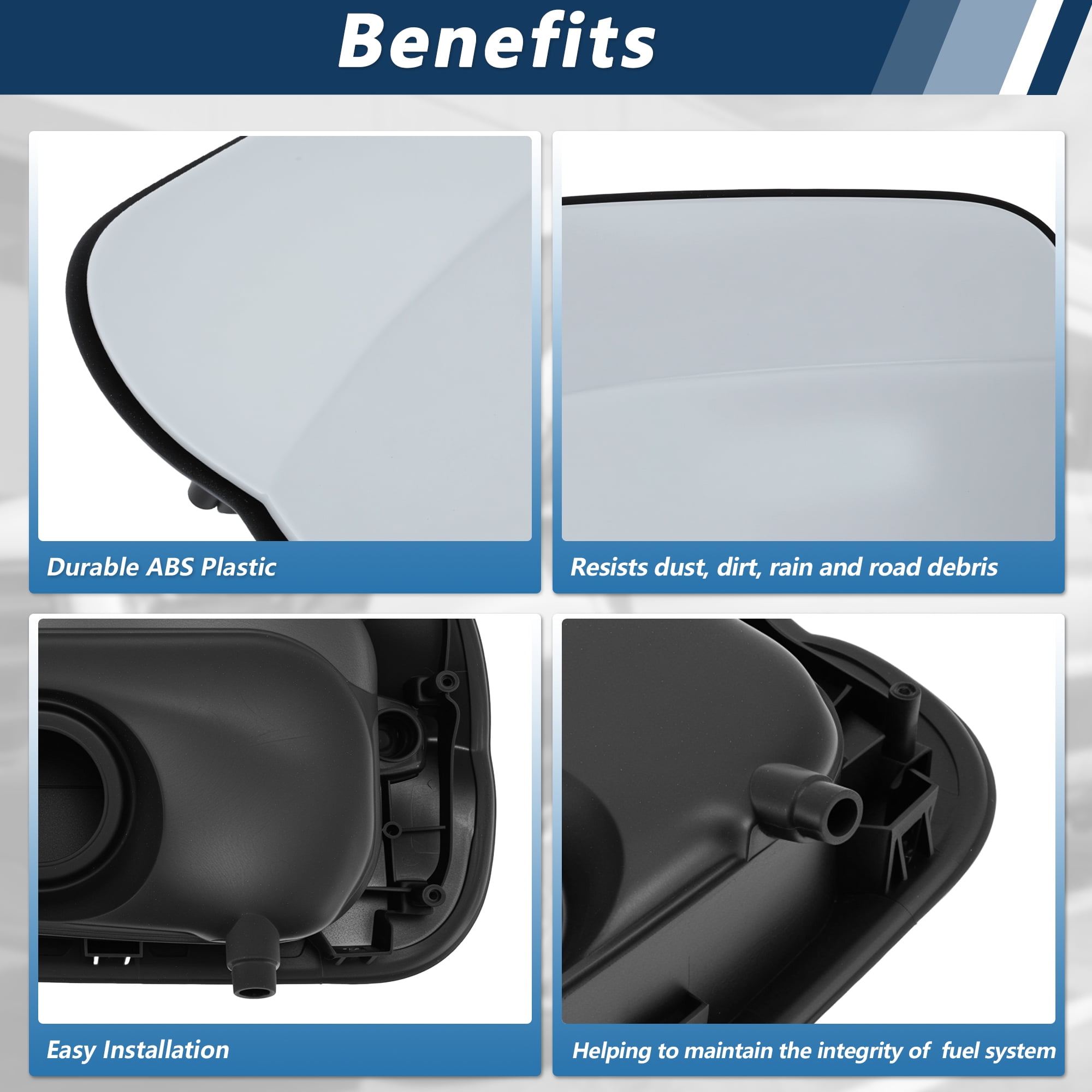 Unique Bargains White Fuel Tank Door Cover Cap 3CN809857 For VW Atlas Teramont