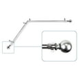 thumbnail image 2 of Central Design 4883-285-CORNER 0.8125 in. Julian Corner Window Curtain Rod with 28 to 48 in. Extension, Satin Nickel, 2 of 3