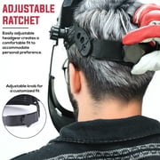Safe Handler Full Face Protector Shield with Clear Polycarbonate Visor, Reusable Safety Face Shield, Black (Pack of 1)