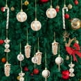 thumbnail image 2 of YHAJDS 15PCS Christmas Ball Ornaments 1.57/3.15in Shatterproof Xmas Bulbs Christmas Ornaments Set Xmas Tree Balls Hanging Balls for Wedding Holiday Halloween Party Decor Christmas Wreath Ornaments, 2 of 4