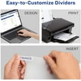 thumbnail image 3 of Big Tab Plastic Insertable Dividers, 8-1/2" x 11", 5 Tab, 3 of 8