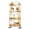 Four floors 40, variant on iKayaa 3-Tier Slim Storage Cart of High Mountain Solid Bamboo Kitchen Organizer Slide-Out Mobile Storage Cart Rolling Pantry Shelf Kitchen Shelving Unit Utility Cart