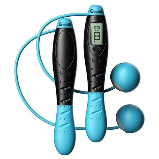Cuerda de saltar Cuerda para saltar Pantalla digital 4 modos Calorías Fitness Cuerda para saltar Eje Tomshoo Cuerda de saltar