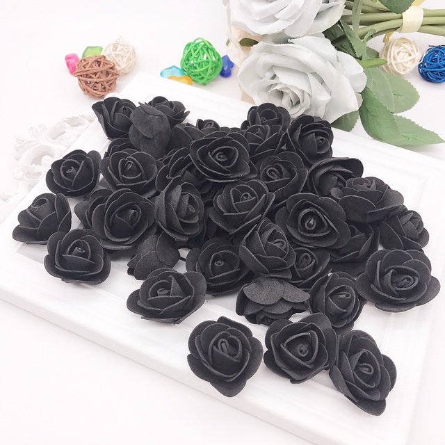 100pcs artificial foam rose flowers