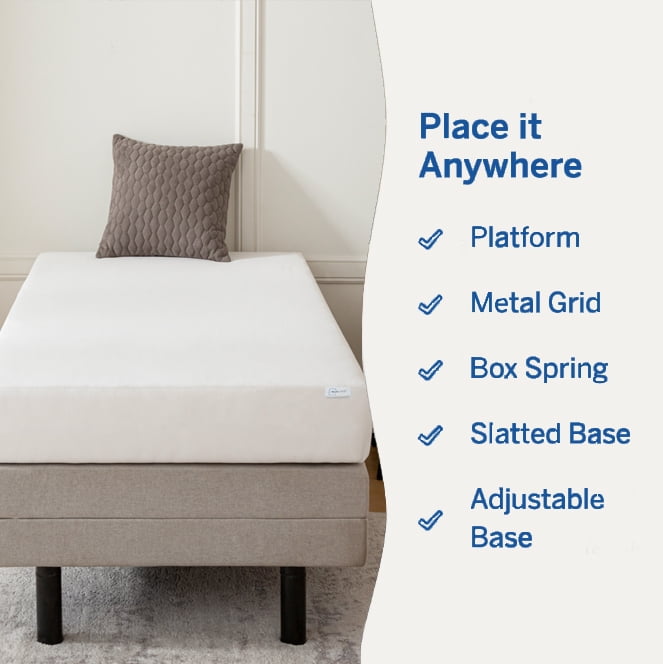 Mainstays 6” Medium Firm Memory Foam Mattress, Twin