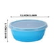 thumbnail image 2 of Juego De 4 Recipientes Redondos Para Alimentos, De Plstico Libre De Bpa, 16, 5 Cm De Alto, Con Tapas Hermticas, Ideales Para Loncheras Y Guardar Refrigerios. Color Transparente., Ukhbmc | Blue, 2 of 9