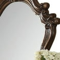 thumbnail image 4 of Scroll and Molded Wooden Mirror with Carved Details Cherry Brown - Saltoro Sherpi, 4 of 6