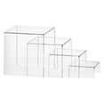 thumbnail image 1 of Cal Mil 238 Riser, Clear - Set of 4, 1 of 1