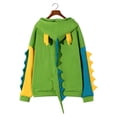 thumbnail image 5 of Puntoco moda mujer Casual estampado manga larga empalme dinosaurio sudadera tops Puntoco Puntoco-3036, 5 of 5