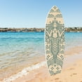 thumbnail image 2 of Outdoor Mermaid Surfboard Wall Art – Weatherproof PVC – Coastal Mermaid Sign for Beach House or Pool Area – Nautical Ocean Accent, Sand 4ft, 2 of 9