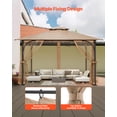 thumbnail image 3 of VEVOR Replacement Mesh Gazebo Netting Screen for 10x10x 7 ft Outdoor Patio, Net Only, 3 of 9