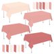 thumbnail image 1 of Mantel de plástico rosa con forma de ballena, 16 unidades, 137 x 274 cm, rectangular, 1 of 7