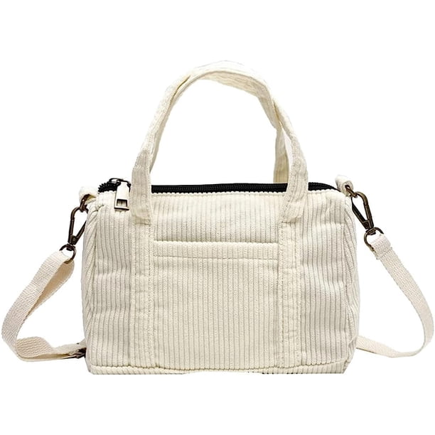 LHSHID Mini Corduroy Crossbody Bag Phone Purse Small Corduroy Hobo Bag Tote Bag Casual Shoulder Handbag for Women