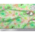 thumbnail image 2 of Soimoi Silk Fabric Flower Watercolor Decor Fabric Printed Yard 42 Inch Wide, 2 of 3