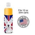 thumbnail image 4 of Carolines Treasures SC9860MUK Bull Terrier with English Union Jack British Flag Ultra Hugger for slim cans Slim Can, 4 of 6