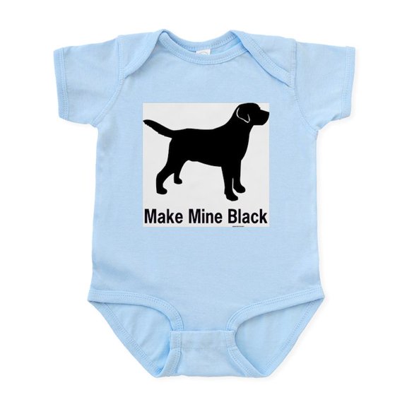 CafePress - Make Mine Black Infant Creeper - Baby Light Bodysuit, Size Newborn - 24 Months
