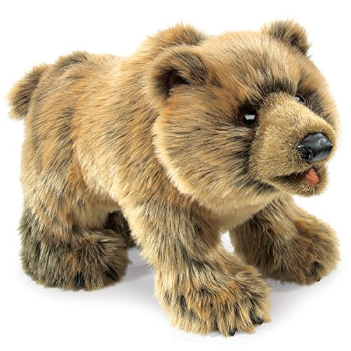 Folkmanis Grizzly Bear Hand Puppet Light Brown, 1 EA