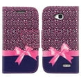 thumbnail image 1 of SOGA PU Leather Magnetic Flip Design Wallet Case for LG Ultimate 2 / L41C / L70 - Pink Leopard, 1 of 1